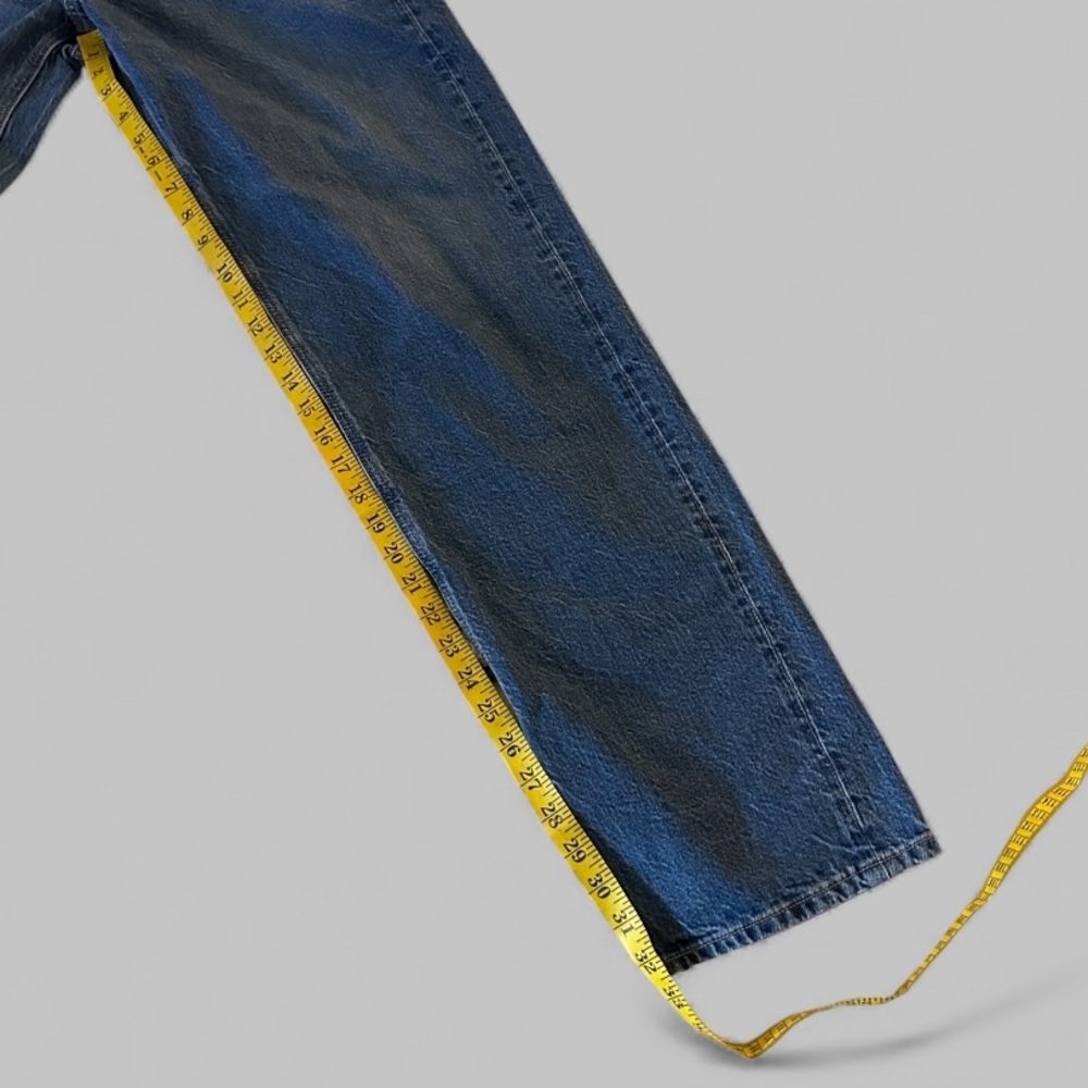 American Eagle Extra Long 90's Straight Dark Wash Jeans - Picture 5 of 6